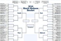 Fillable March Madness Bracket – Editable Ncaa Bracket pertaining to Blank March Madness Bracket Template