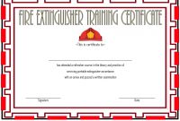 Fire Extinguisher Training Certificate Template 03 In 2020 with Fire Extinguisher Certificate Template