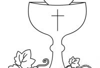 First Communion Symbol Chalice Coloring Page | Dibujos De with regard to First Communion Banner Templates