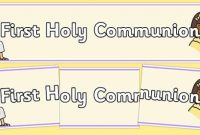 First Holy Communion Display Banner intended for First Holy Communion Banner Templates