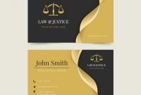 Flat Law & Justice Business Card Template | Premium Vector throughout Legal Business Cards Templates Free