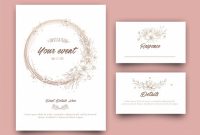 Floral Event Invitation Card Template Design | Premium Vector regarding Event Invitation Card Template