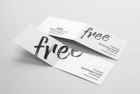 Folded Business Card – Free Mockup | Business Card Mock Up in Staples Business Card Template Word