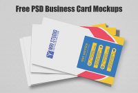 Folded Business Card Mockup Designs, Themes, Templates And throughout Fold Over Business Card Template