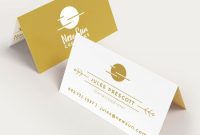 Folded Business Cards intended for Fold Over Business Card Template