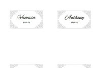 Folded Place Card Template For Wedding – Free Printable in Free Place Card Templates Download