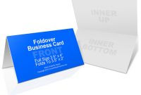 Foldover Business Card Mockup – Cover Actions Premium throughout Fold Over Business Card Template