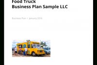 Food Truck Business Plan Sample | Legal Templates throughout Business Plan Template Food Truck