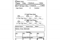 Football Referee Game Card | Reusable Football Referee Score for Football Referee Game Card Template