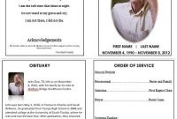 Forever With Us | Funeral Program Template Free, Funeral with regard to Memorial Cards For Funeral Template Free