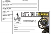 Forklift Training – Wallet Cards within Forklift Certification Card Template