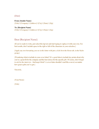 Formal Business Letter pertaining to Australian Business Letter Template
