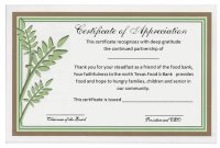 Formal Certificate Of Appreciation Template (2 with Formal Certificate Of Appreciation Template
