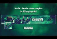 Fornite – Youtube Banner Template | Ae Templates throughout Yt Banner Template