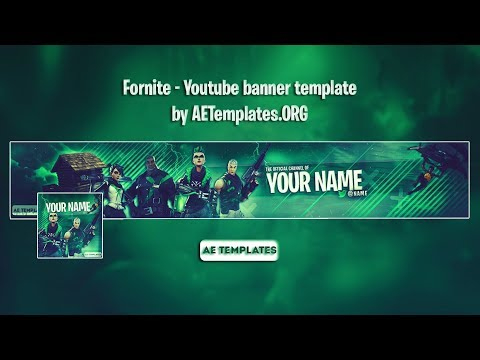 Fornite - Youtube Banner Template | Ae Templates within Youtube Banners Template