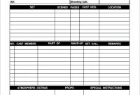 Free 10+ Sample Call Sheet Templates In Ms Word | Pdf with regard to Blank Call Sheet Template