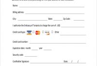 Free 10+ Sample Credit Card Authorization Forms In Ms Word for Credit Card Payment Form Template Pdf