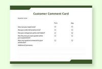 Free 11+ Comment Card Templates In Ai | Ms Word | Pages regarding Survey Card Template