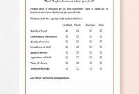 Free 11+ Comment Card Templates In Ai | Ms Word | Pages within Comment Cards Template