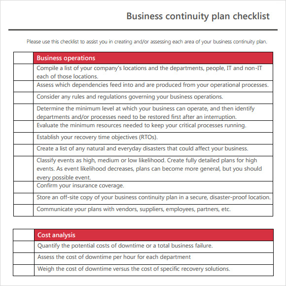Free 12+ Sample Business Continuity Plan Templates In Pdf pertaining to Simple Business Continuity Plan Template
