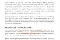Free 12+ Sample Food Truck Business Plan Templates In Pdf with regard to Business Plan Template For Trucking Company