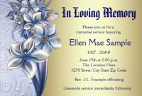 Free 12+ Sample Funeral Invitation Templates In Ms Word | Psd pertaining to Death Anniversary Cards Templates