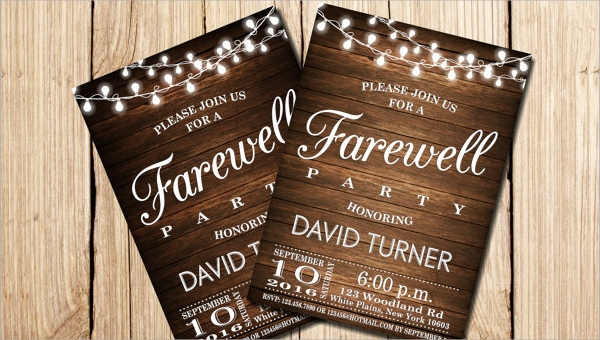 Free 13+ Farewell Party Invitation Templates In Psd | Eps with Farewell Invitation Card Template