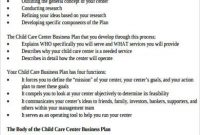 Free 13+ Sample Daycare Business Plan Templates In Ms Word throughout Daycare Center Business Plan Template