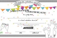 Free 13+ Sample Volunteer Certificate Templates In Pdf | Psd within Volunteer Award Certificate Template