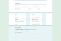Free 15+ Sample Report Card Templates In Pdf | Ms Word with Blank Report Card Template