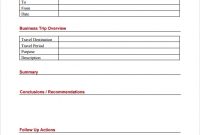 Free 16+Trip Report Templates In Ms Word | Google Docs inside Business Trip Report Template Pdf