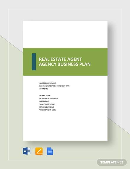 Free 17+ Real Estate Business Plan Templates In Google Docs within Business Plan For Real Estate Agents Template