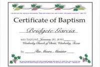 Free 20+ Baptism Certificate Samples In Psd | Pages | Ms in Christian Baptism Certificate Template