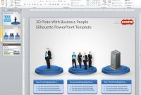 Free 3D Plate With Business People Sillhoutte Powerpoint with regard to Ppt Presentation Templates For Business