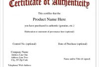 Free 45+ Sample Certificate Of Authenticity Templates In Pdf intended for Certificate Of Authenticity Template