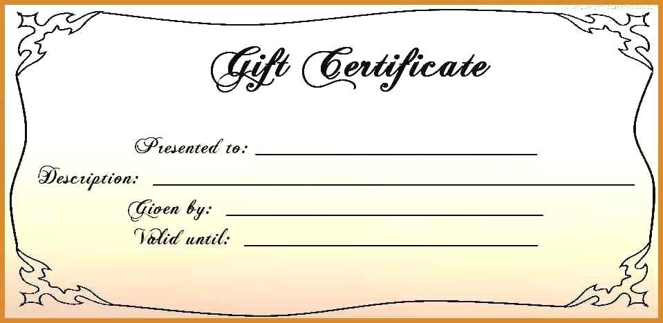 Free 4X6 Gift Certificate Template Printable Gift regarding Printable Gift Certificates Templates Free