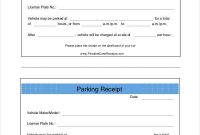 Free 6+ Parking Receipt Samples In Pdf | Ms Word intended for Blank Parking Ticket Template