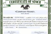 Free 6+ Sample Stock Certificate Templates In Google Docs with Stock Certificate Template Word