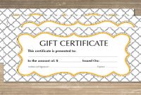 Free 64+ Sample Gift Certificate Templates In Pdf | Psd | Ms pertaining to Graduation Gift Certificate Template Free