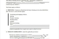 Free 7+ Sample Cleaning Contract Forms In Pdf | Ms Word within Cleaning Business Contract Template