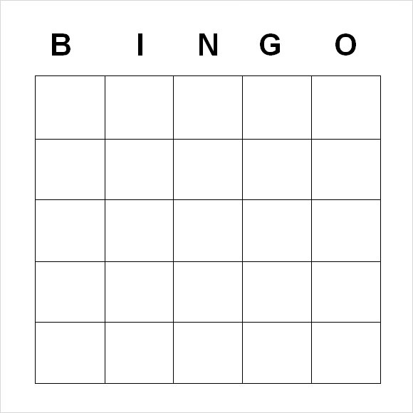 Free 8+ Blank Bingo Samples In Pdf | Ms Word within Blank Bingo Card Template Microsoft Word