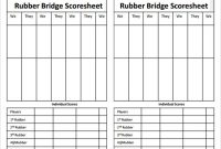 Free 8+ Sample Bridge Score Sheet Templates In Pdf regarding Bridge Score Card Template