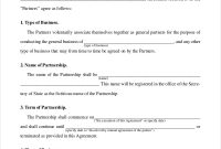 Free 8+ Sample Business Partnership Agreement Forms In In with regard to Business Contract Template For Partnership
