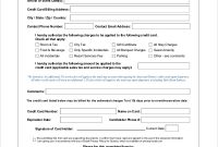 Free 8+ Sample Credit Card Authorization Forms In Ms Word | Pdf in Hotel Credit Card Authorization Form Template