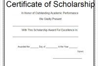 Free 8+ Scholarship Certificate Templates In Eps | Ai intended for Scholarship Certificate Template