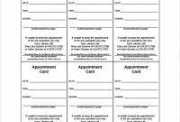 Free 9+ Sample Appointment Card Templates In Ms Word | Pdf throughout Medical Appointment Card Template Free