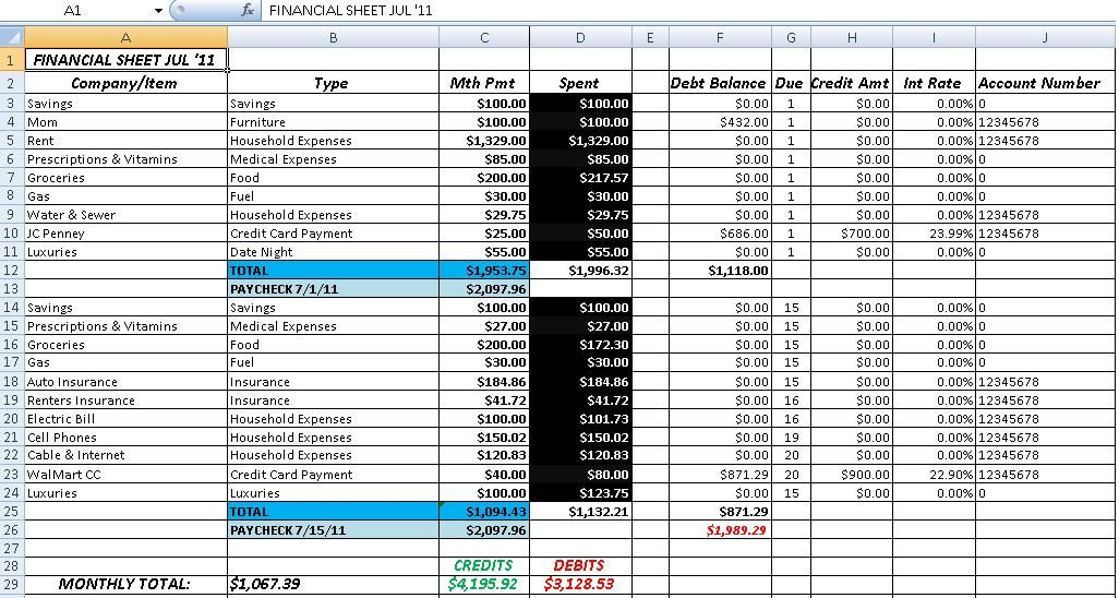 Free Accounting And Bookkeeping Excel Spreadsheet Template pertaining to Excel Accounting Templates For Small Businesses