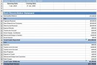 Free Bank Reconciliation Template – Free Download – Freshbooks inside Business Bank Reconciliation Template