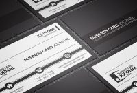 Free Black And White Corporate Business Card Template within Black And White Business Cards Templates Free