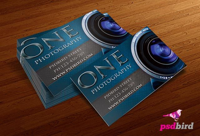 Free Business Card Templates For Photographerspsd Bird inside Photography Business Card Templates Free Download